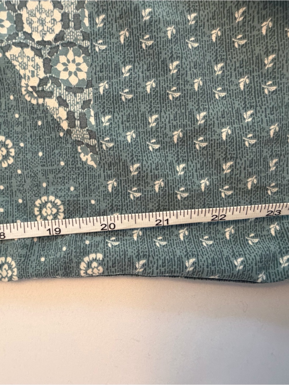 Toad&Co Teal Patchwork Wide Leg Pants Size Medium - Picture 6 of 9